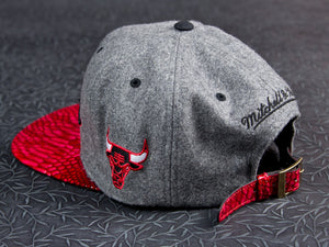 Chicago Bulls Snakeskin Strapback