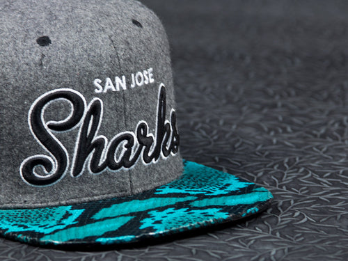 San Jose Sharks Snakeskin Strapback