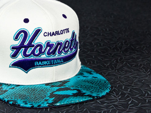 Charlotte Hornets Snakeskin Strapback