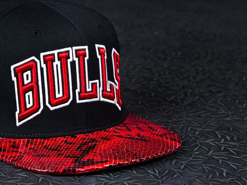 Chicago Bulls Snakeskin Strapback