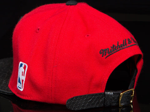 Chicago Bulls Snakeskin Strapback