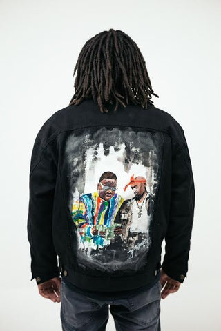 Doses East Meets West Painted Denim Jacket