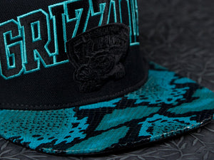 Vancouver Grizzlies Snakeskin Strapback