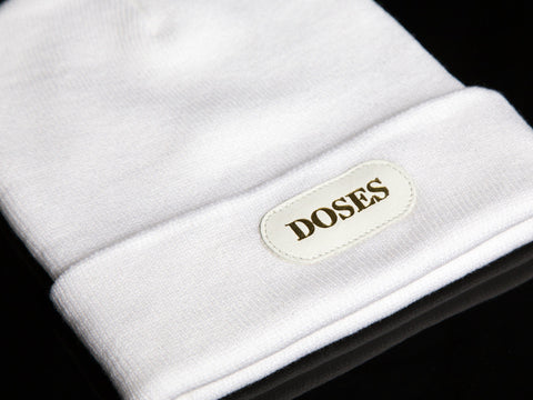 White Doses Gold Label Beanie